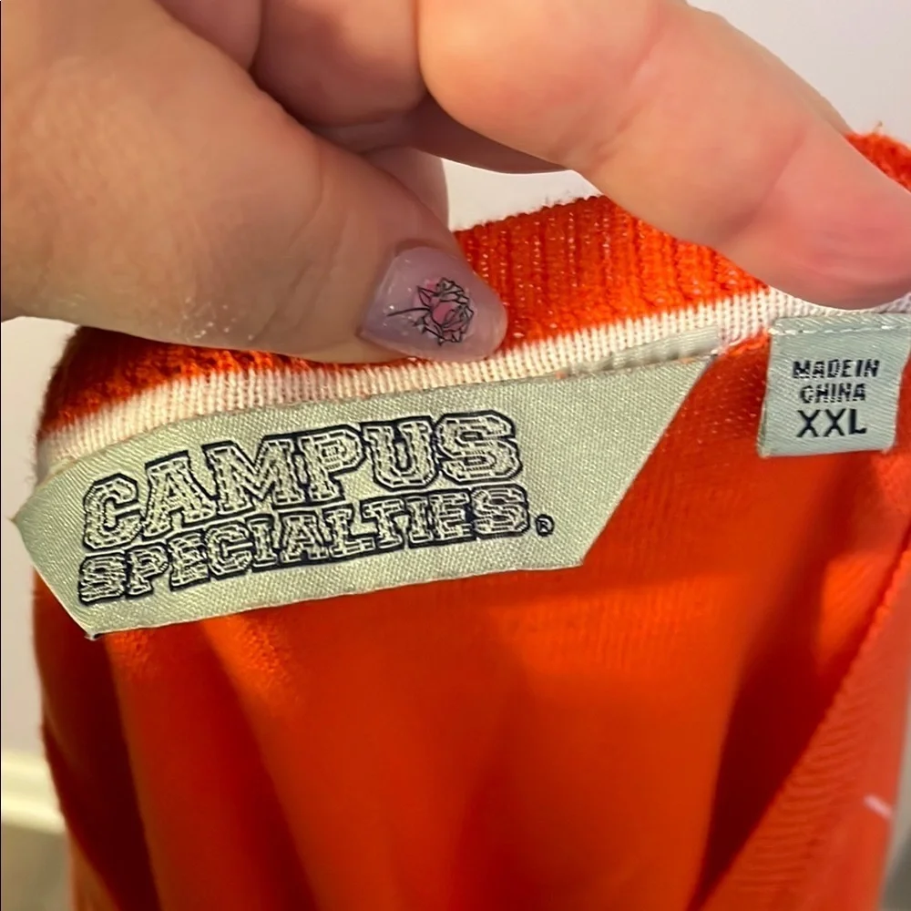 Campus Specialties Auburn University Orange White Argyle Knit Sweater Vest XXL